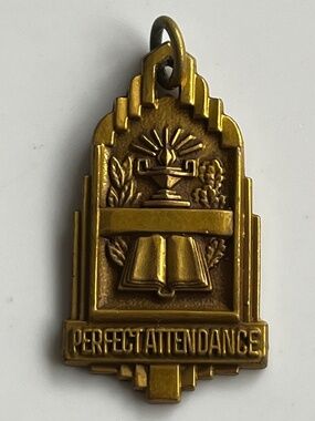 Vintage Herff Jones "Perfect Attendance" Medal
